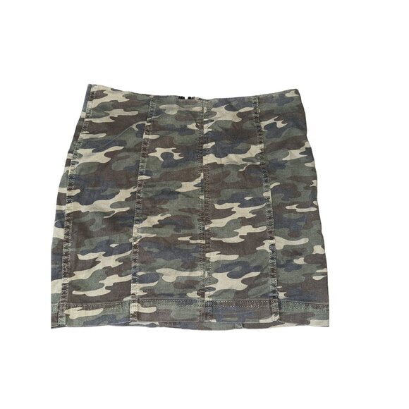 Free People camouflage mini‎ skirt size 4 - Picture 1 of 5